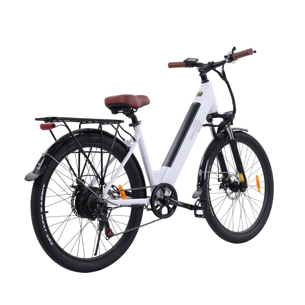 BEZIOR M3 48V10AH electric bicycle men's 500W brushless motor, 26 inch tires electric bike for women