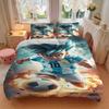 3pcs Dragon Ball Soccer Hero Bedding Set, Includes One Quilt Cover and Two Pillowcases, Bedroom and Guest Room Decoration. T72311157