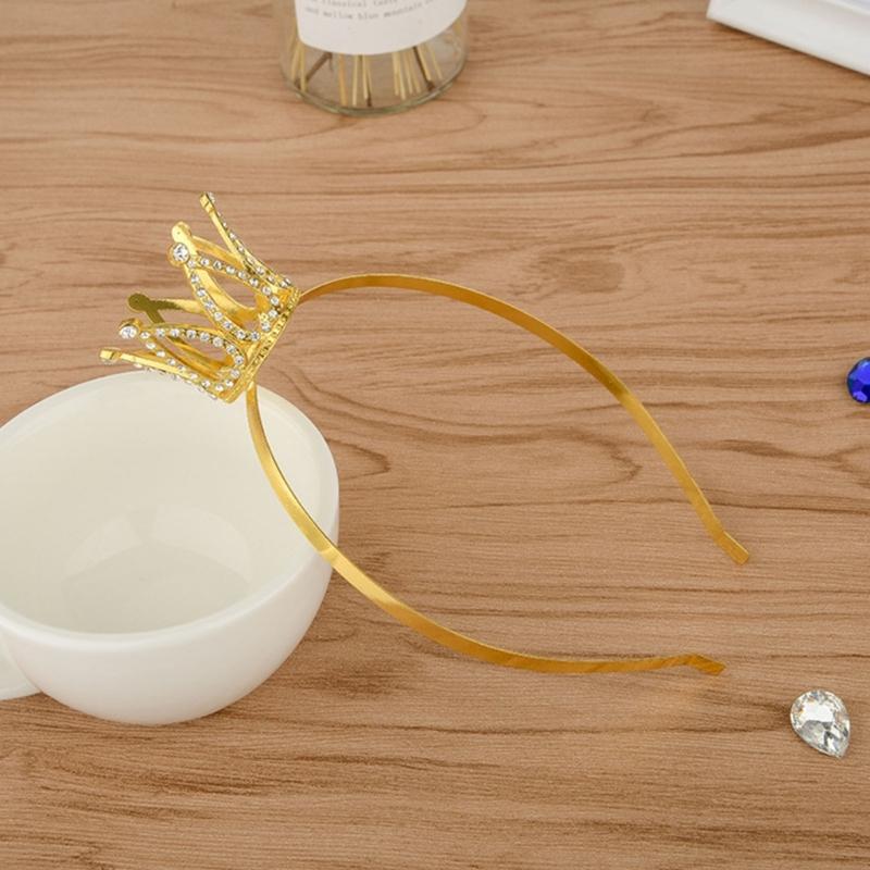 Прочность Стразы Повязки на голову Стильный Детский Головной убор Короны для Ролевых Игр для Вечеринок и Макияжа