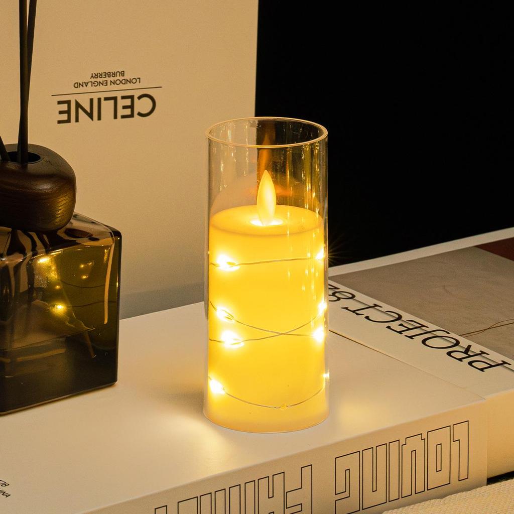 Remote Control LED Flickering Candle Cup for Weddings and Birthdays