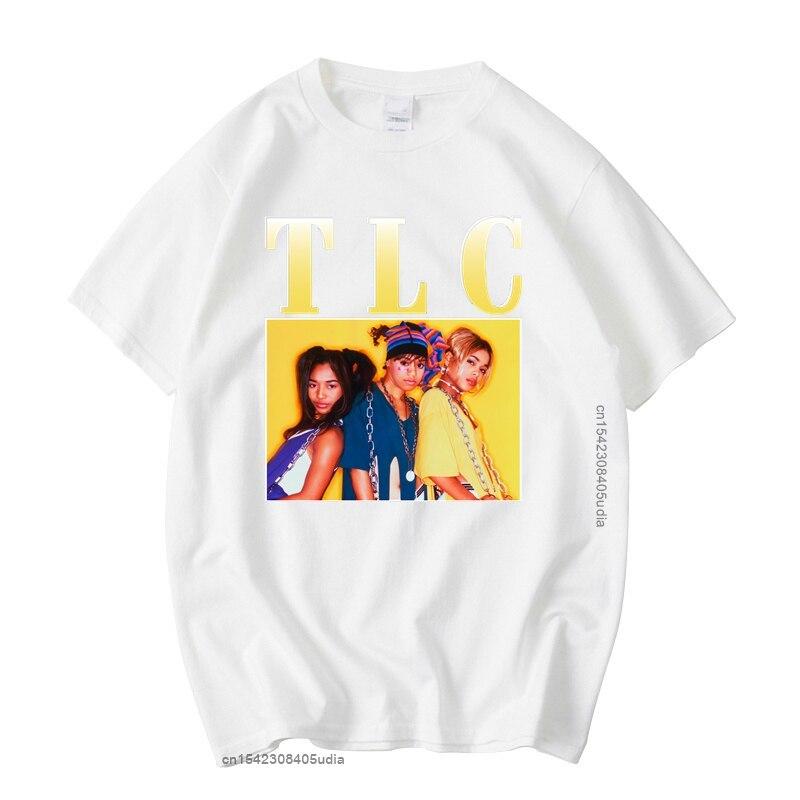 Tlc Manga Vintage Unisex Black Tshirt Men Tshirts Casual Retro Graphic T Shirts Cotton T Shirt Man Woman Tees Tops