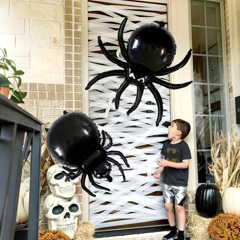 1/5/10/20PC Halloween Large Spider Balloon Black Foil Balloons Party Trick Joke Decor Haunted Hous Horror Props Wall Decoration