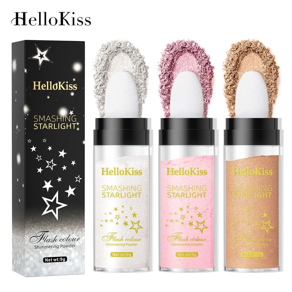 Hellokiss Pat Powder, Brighten The Whole Body High-gloss Powder Trimming Powder, Natural Three-dimensional Trimming Powder
