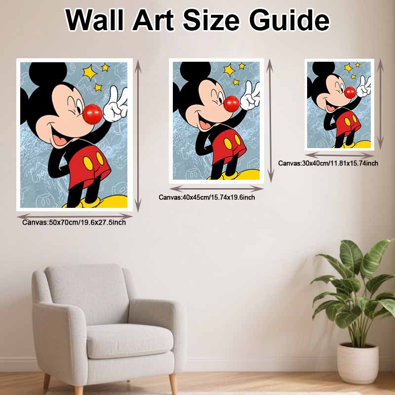 Disney Diamond Art Painting Mickey Fun Home Wall Decor Crafts Adult/Beginner Gift Ideas Creative Home Decor