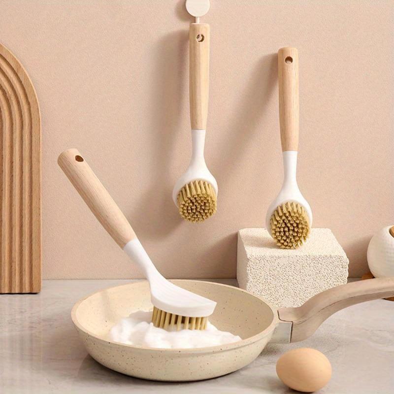 Long Handle Pan Pot Brush Dishwashing, Pot Brushing, And Hanging Type Long Handle Stove Cleaning Brush