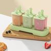 Многоразовая форма для мороженого и эскимо DIY Креативный дизайн Домашний морозильник Легкое извлечение Пластиковая палочка Форма для эскимо Кубическая форма