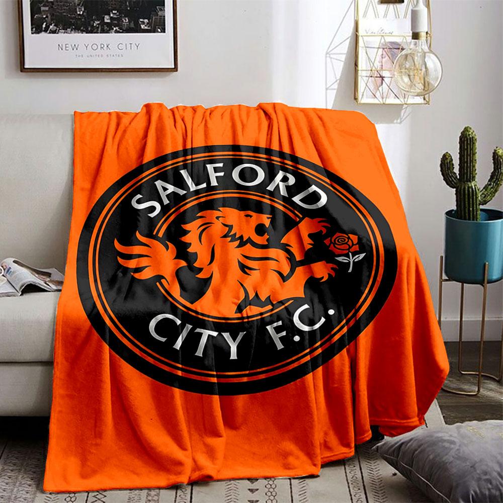 Salford City FC Logo Blanket for all seasons blanket lunch break throw gift