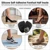 Silicone Forefoot Half Insole For Women With Self Adhesive Non Slip Cushioning