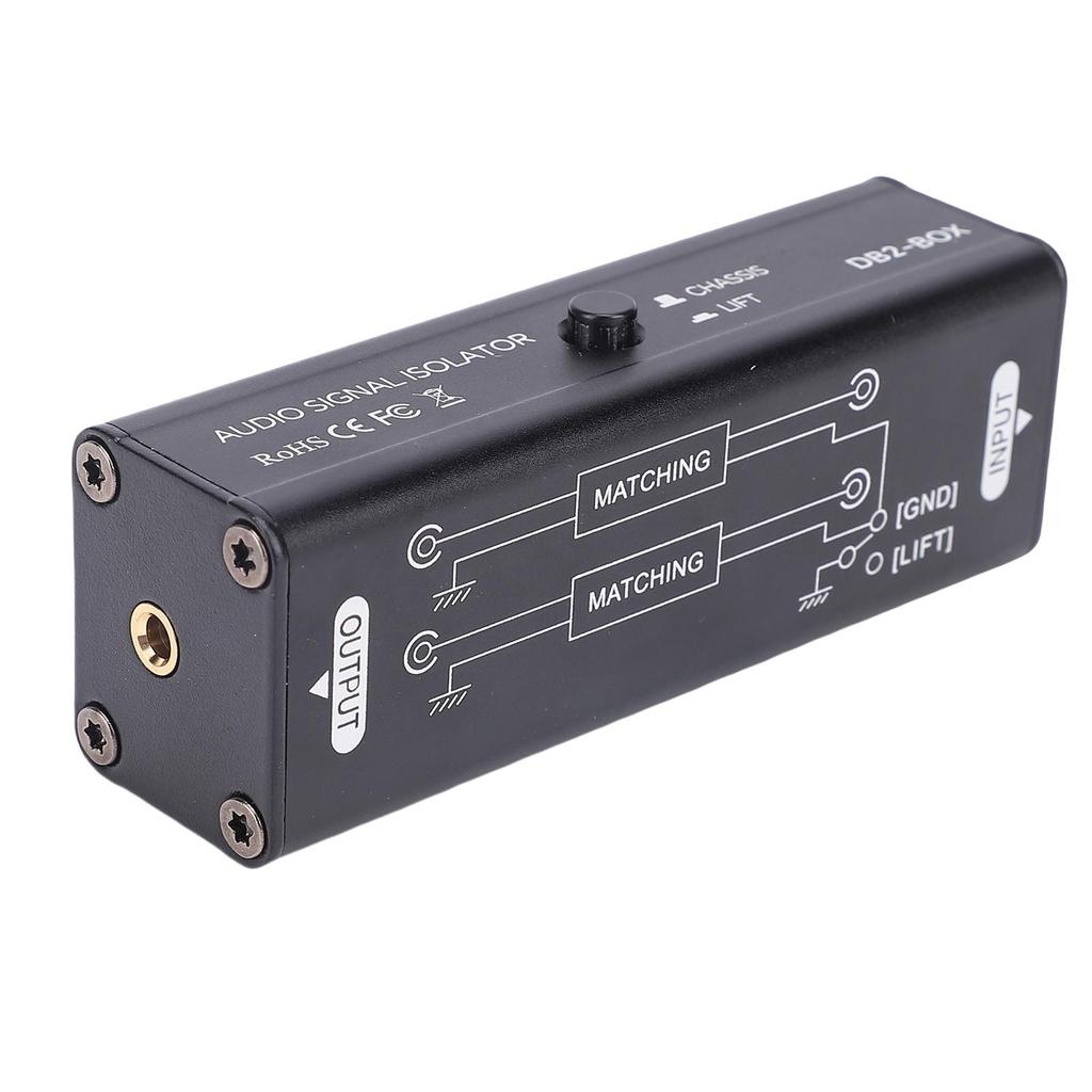 Audio Signal Isolator Passive Hum Eliminator Precise Isolation 3.5mm Interface Audio Noise Filter for Concert Studio