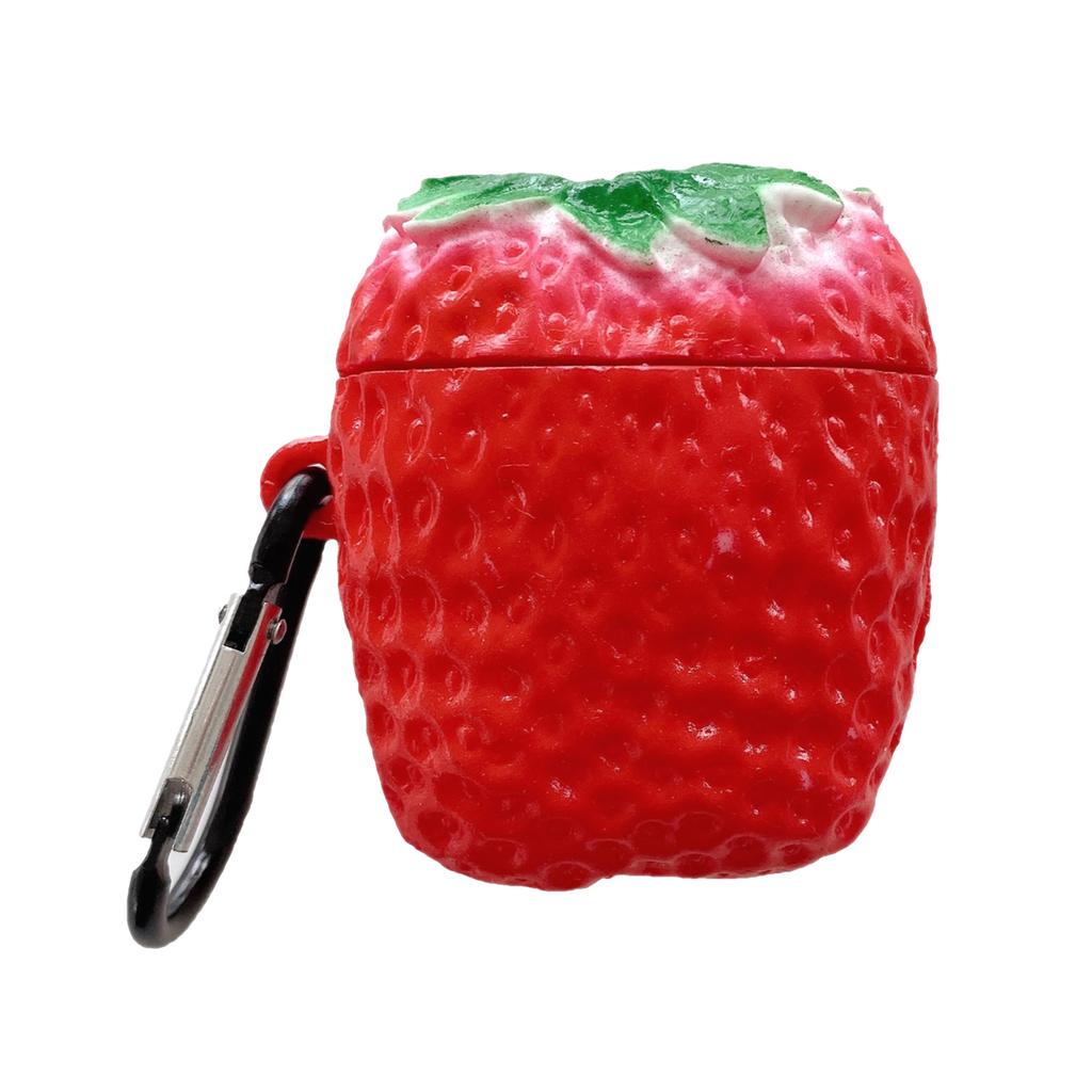Strawberry Cute Case Soft Silicone Cartoon Protective Cover for Blueooth-compatible Earphone Charging Case Accessory