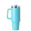 40oz Straw Double-Layer Insulated Cup with Handle Sports Water Bottle Stainless Steel Vacuum Thermal Insulated Mug for Women Men