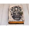 Triple Moon Goddess, Journals for Adults, Protective Printed Leather Journal