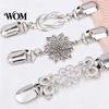 Fashion Scarf Buckles 4Pcs Vintage Sweater Clips for Women Girls, Retro Floral Cardigan Clips, Elegant Clasps Clothing Fasteners Shawl Clip,