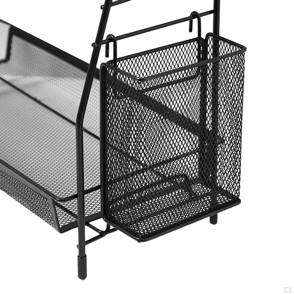 Стеллаж для хранения 2-х уровневая полка многофункциональная декоративная компактная прочная подставка-органайзер для косметики