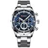 CURREN 8355 Роскошные Классические Бизнес-кварцевые Часы со Светящимися Стрелками и Хронографом