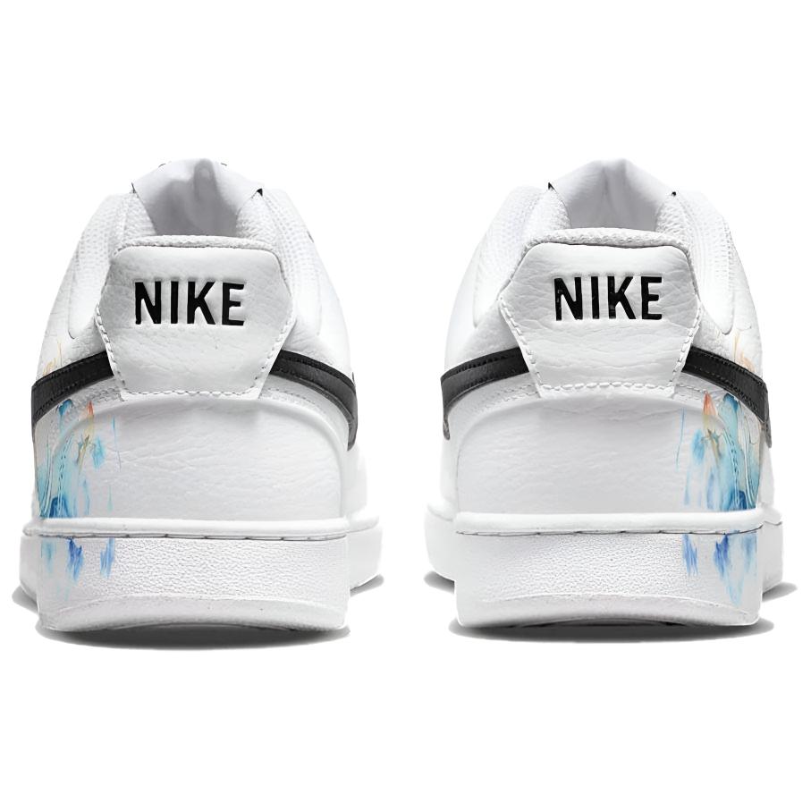 Nike Court Vision 1 Sea Lotus No Drowsy Abrasion Resistant Low top Skateboard Shoes Men's White Blue Pink DH2987-101(team488-)
