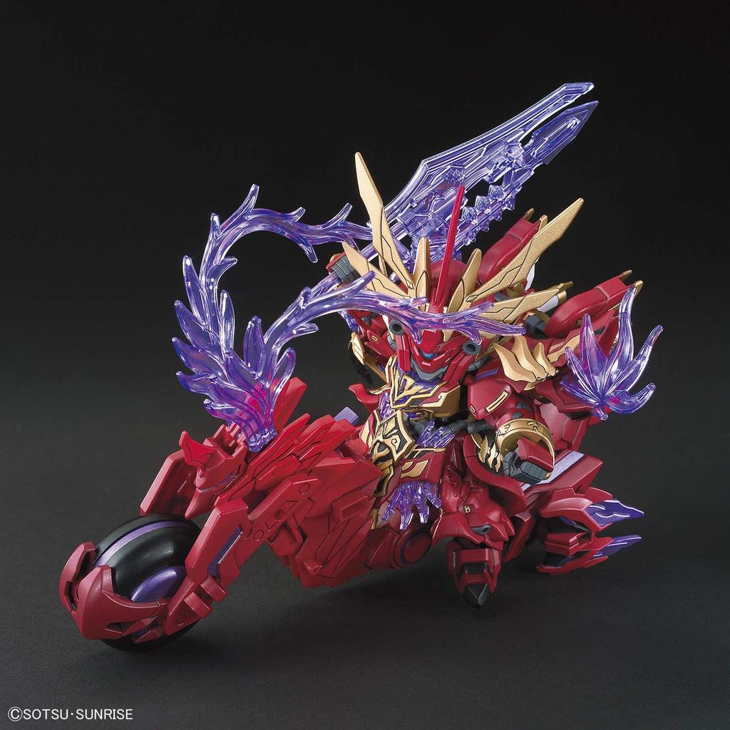 Пластиковая модель лошади с красным кроликом BANDAI SPIRITS SD Gundam Sangoku Soketsuden Lufu Sinanju BAS5057610 и цветовой код