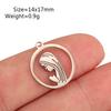 5Pcs Hollow Virgin Mary Charm Stainless Steel Angel Our Lady Pendant DIY Bracelet Earring Spain Catholics Craft Jewelry Making