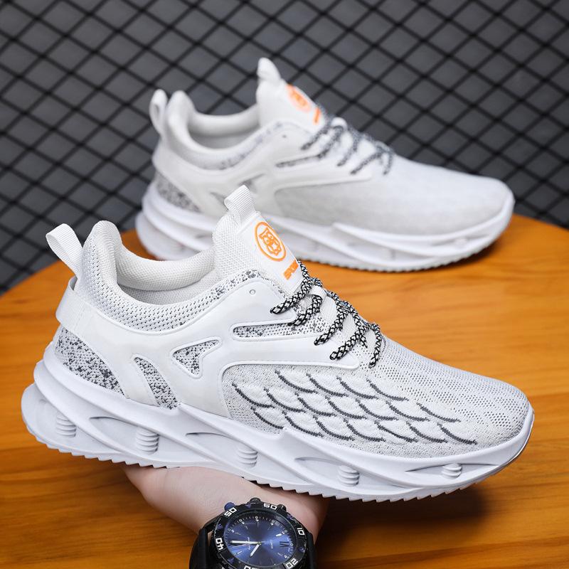 2023 Spring and Autumn New Men's Sports Leisure Flying Mesh Lace-up Running Student Shoes Men