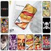 JW59 One Piece аниме черный мягкий чехол для iPhone 16 15 Plus 14 13 Pro 8 SE XR XS Max P30 Nova 5T Y5P Y6 Y7 Y8P Y9 Realme C30 C33 C31 VIVO Y36 V27