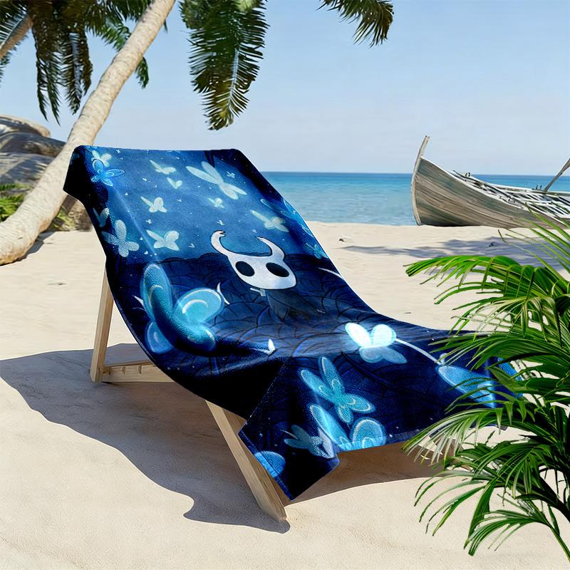 Hollow Knight: Last Contender beach towel beach Outdoor camping swim Absorbent bath towel Outdoor pool towel Travel and vacation towels Fashion
