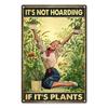 Retro Distressed Gardening Plant Slogan Metal Sign Houseplant Guide Floral Graphic Wall Plate Garden Room Farm Rustic Wall Decor
