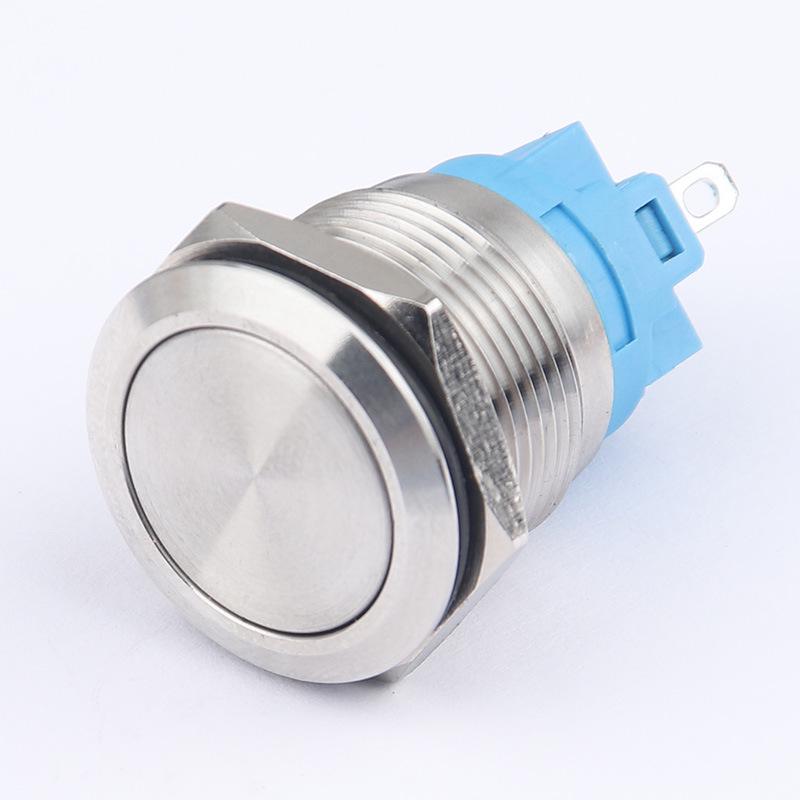 19mm Metal Self-Locking Lighted Momentary Switch, Power Button 12V/24V/220V