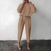 Women's Solid Color Long Sleeve Two-Piece Set - New Autumn/Winter Fashion