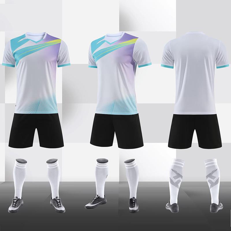Football Jersey Set Men'S Adult Game Jersey Children'S Primary School Training Jersey Sports Jersey Short-Sleeved Women'S