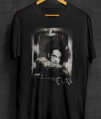 Роберт Смит The Cure Черная футболка Готик Рок Альтернативная футболка для группы Унисекс