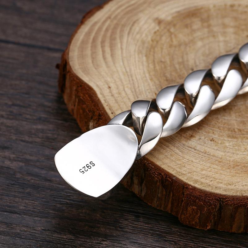 JMXD-Высококачественный мужской персонализированный панк-простой глянцевый браслет на танк, хипстерский хип-хоп серебряная цепочка в подарок