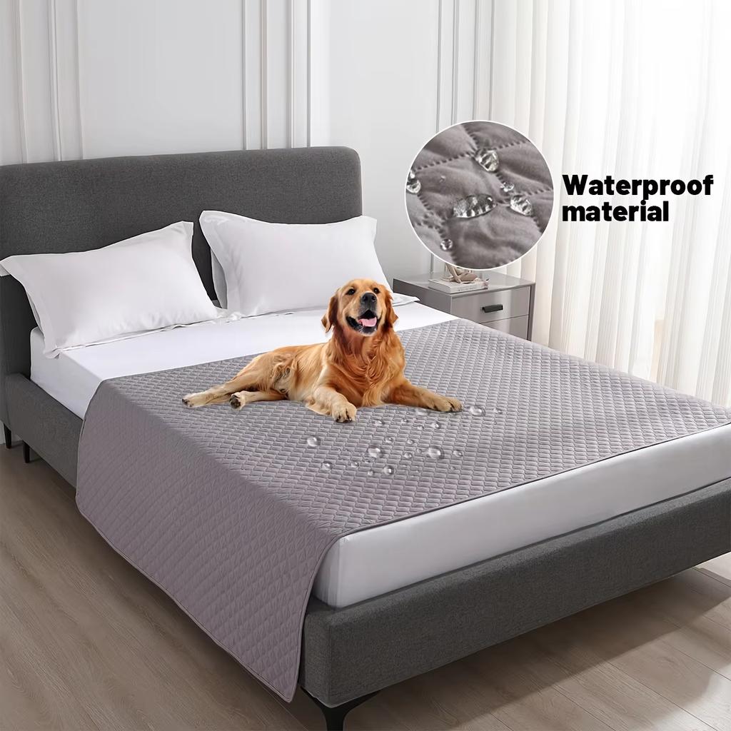 Small Check Pet Mattress,Washable PU Foam Dog Mat,Non-Slip Furniture Protector,Soft Bed Cover for Cats Dogs