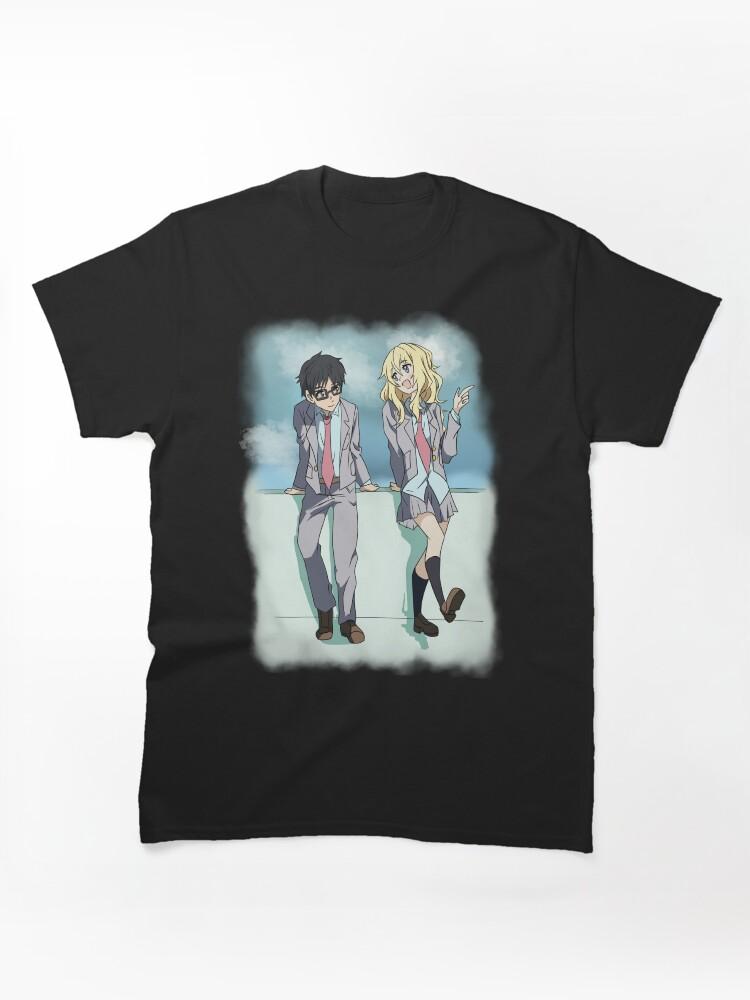 Your Lie in April Your Lie In April Kaori and Kosei with Background Classic Unisex T-Shirt