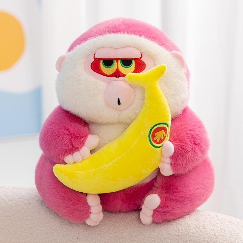 Sit Dudu Sitting Posture Houhou Hugs Milk Tea Ugly Cute Monkey Cute Doll Gives Friends Gift