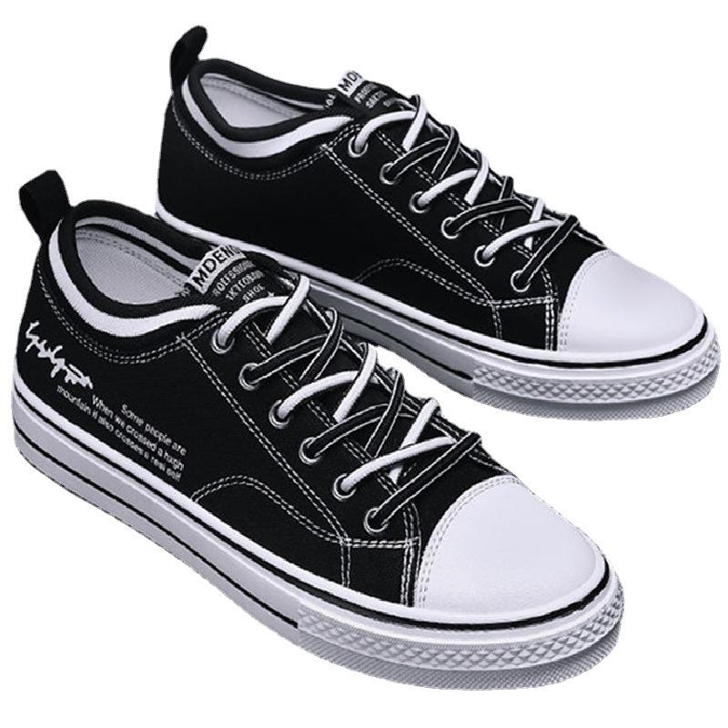 2025 Autumn New Men's Canvas Shoes Men's Shoes Korean Version Casual Cloth Shoes Board Shoes Versatile Breathable Shoes Trendy Shoes
