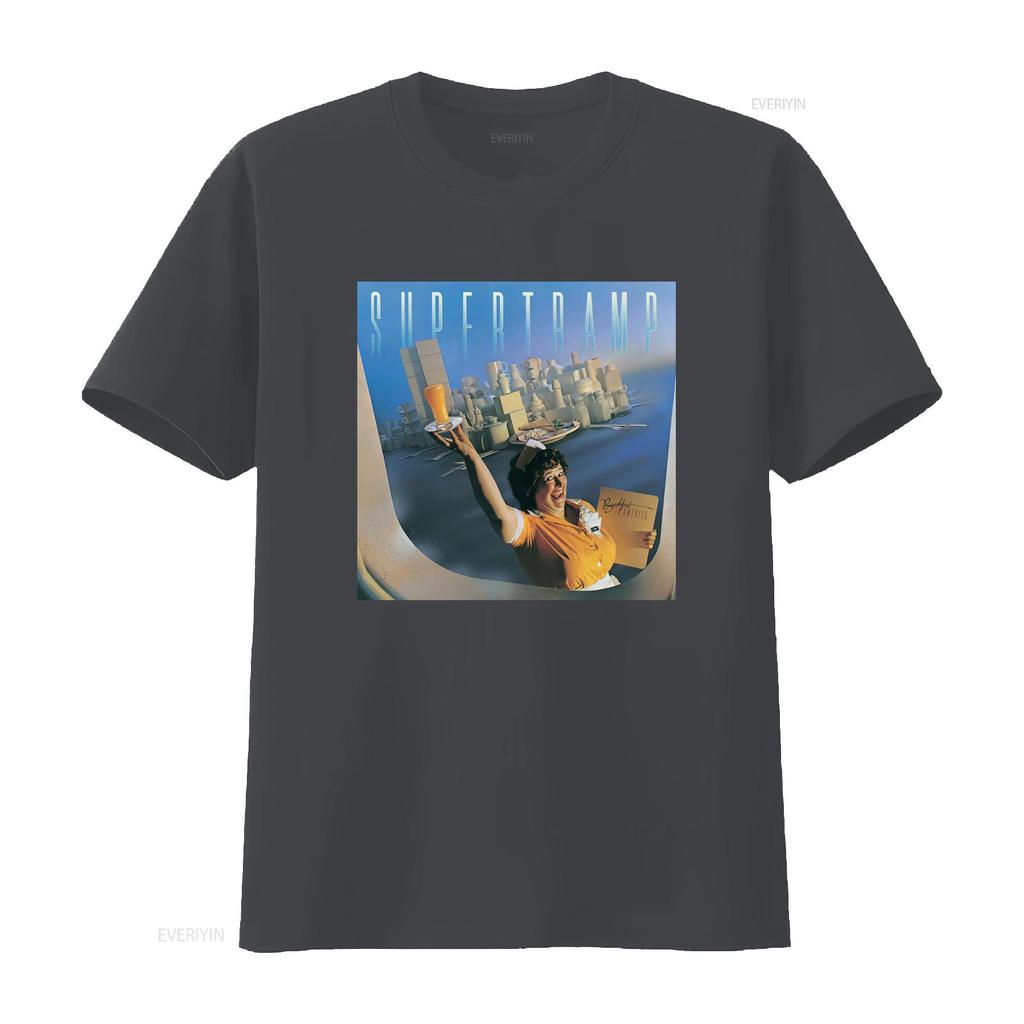 Supertramp Breakfast In American Rock Band Unisexs T Shirt Size S 2xl Iwn7 Vintage Washed Top For Everyday Wear Comfortable