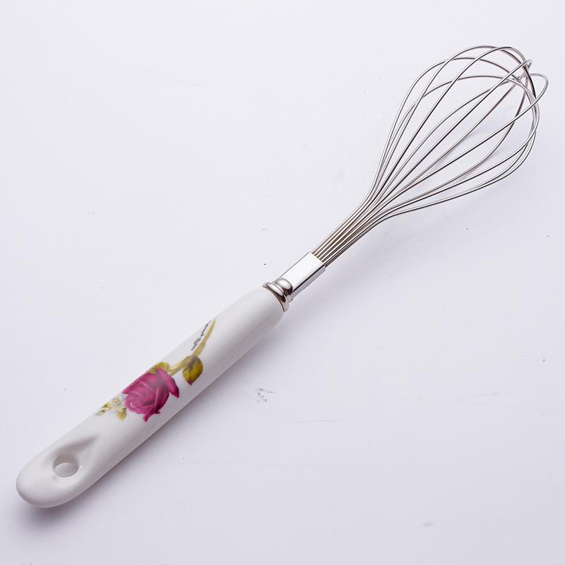 Ceramic Steel Handle Stainless Pot Shovel Kitchenware Set Shovel Spoon Nonslip High Temperature Kitchen Household