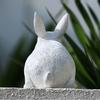 Поделки из смолы Пасхальный Белый Кролик Скульптура Садовый Ландшафт Статуя Кролика Украшение для Дома