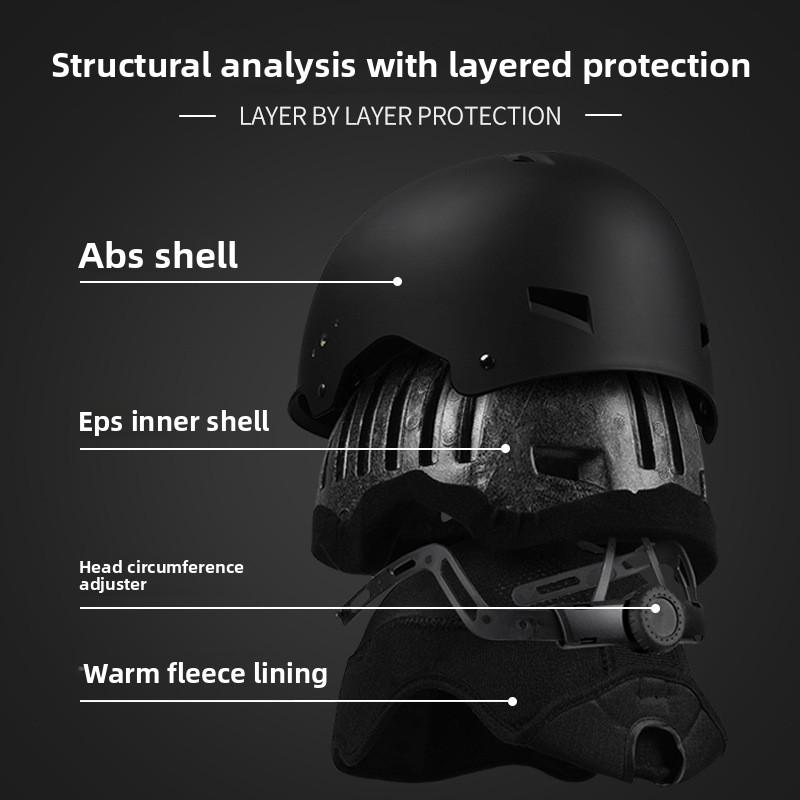 Sports Ski Helmets Male and Female Adult Integrated Molding Warm Ski Skating Snow Helmets Hard Hats
