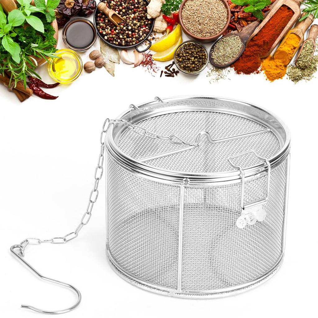 Stainless Steel Tea Ball Strainer Soup Seasonings Seperation Basket Spice Filter