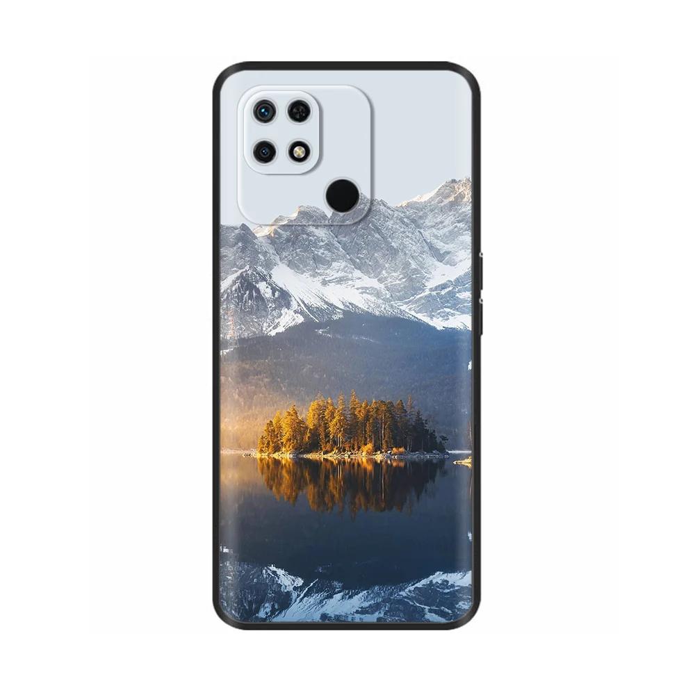 Чехол для Redmi 10C Милый мультяшный Мягкий Жидкий Силиконовый Корпус Телефона Для Xiaomi Redmi 10C Задняя Крышка redmi10C 10 C Чехлы Fundas