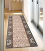 Hagiwara Hallway Rug, Green, Approx. 80x540cm, Hand Washable, Non-Slip, "Elegance" Design, Product Number 240616846