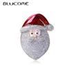 Fashion Alloy Drop Oil Glitter Sequins Santa Claus Brooch Children's Accessories