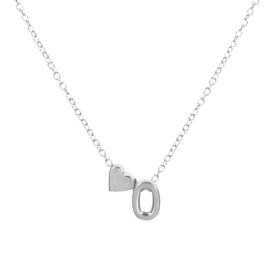 Пара ожерелье в форме буквы унисекс из нержавеющей стали для мужчин кулон