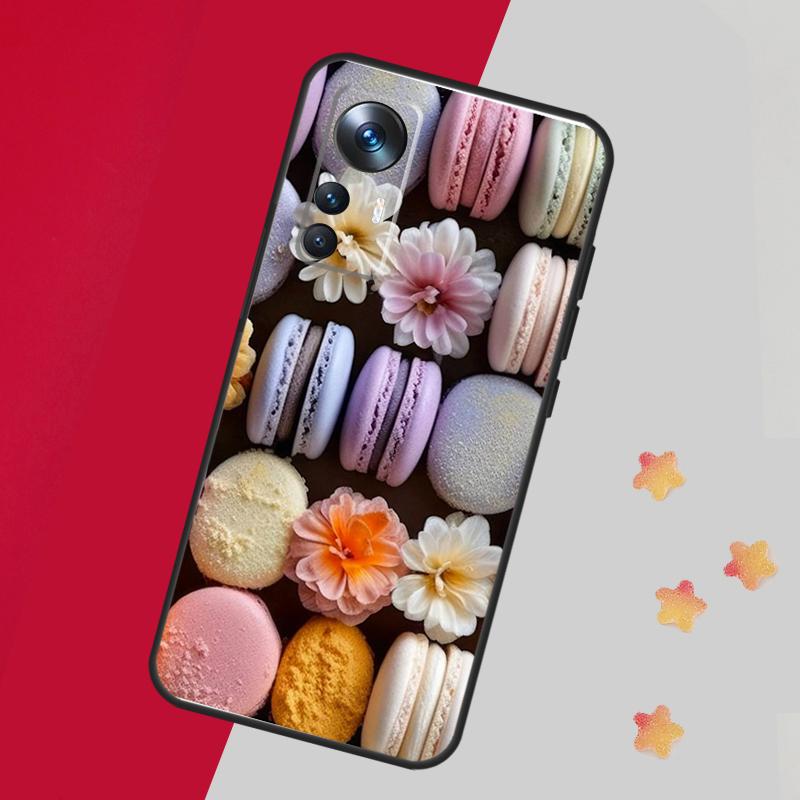Dessert Ice Cream Macaron Food Case For Xiaomi 13T Pro 12T 11T 12 14 13 Lite 12X POCO F5 X3 X5 Pro X4 F4 M5 M5s F3 Cover