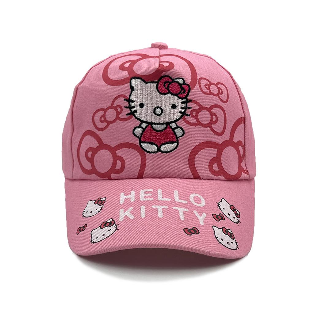 Kt Cat Cartoon Baseball Cap With Breathable Cotton And Windproof Features
