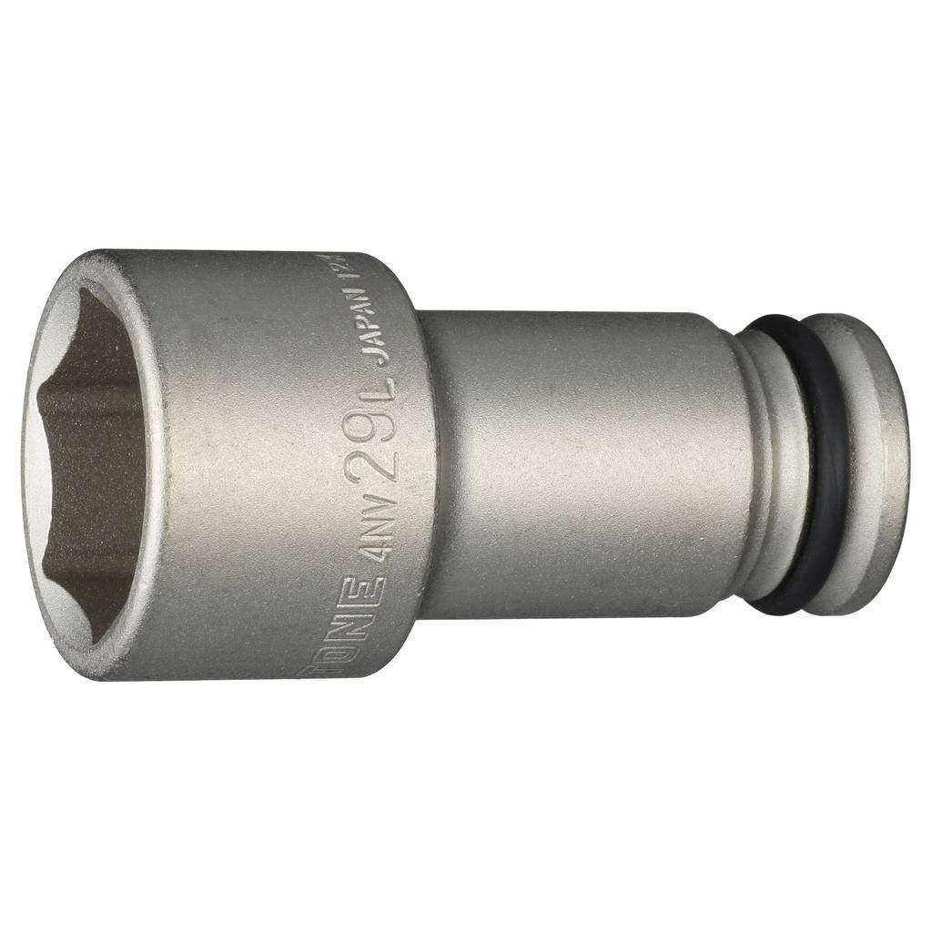 TONE Impact Long Socket Drive Angle Width Across Flats 29mm HP4NV-29L 12.7mm (1/2")