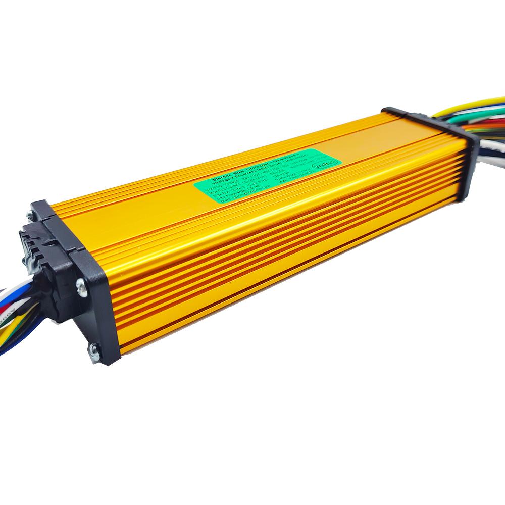 BLDC Controller 36V-60V Sine Wave Dual Drive E-Bike Controller 350W-1000W Three Mode Electric Scooter Accessories