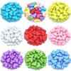 Candy Color Big Handmade Accessories Acrylic DIY Colourful Spacer Beads 5pcs/bag Loose Bracelet Necklace 17mm*22mm Jewelry Making Findings Supply