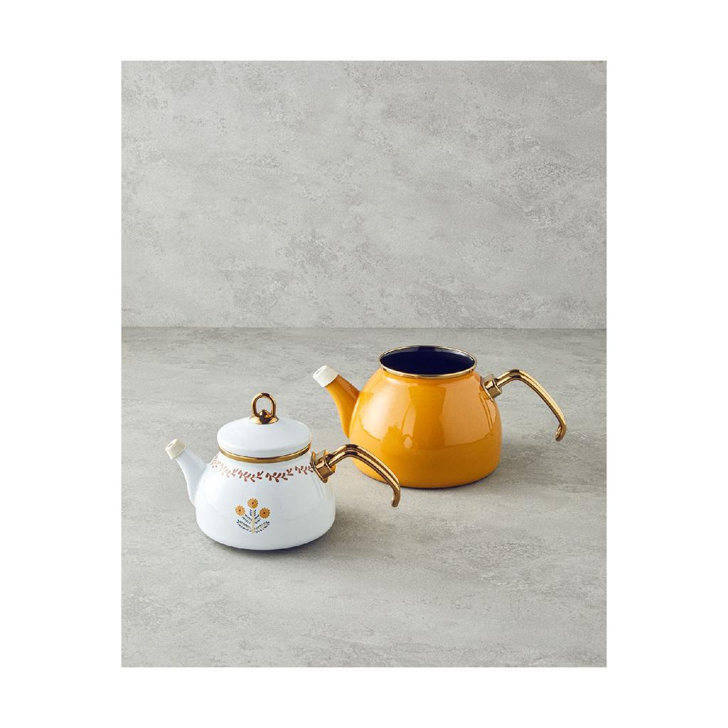 Ornate Retro Enamel Teapot 1.1 Liter 2.3 Liter Blue